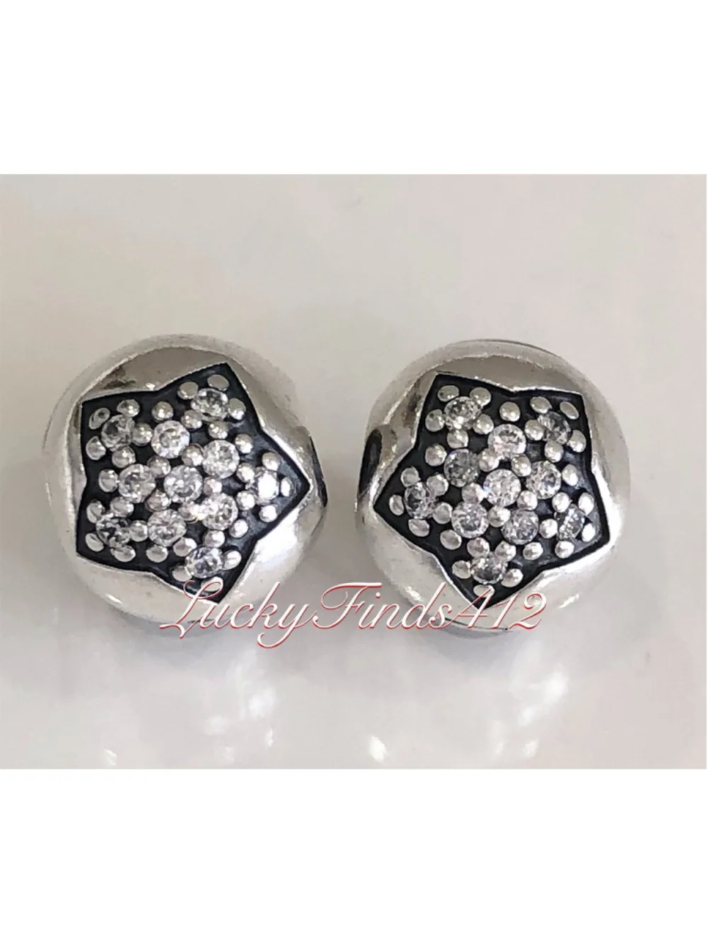 Authentic Pandora You Are a Star Clips Set of 2 Retired Pandora Charms Clips